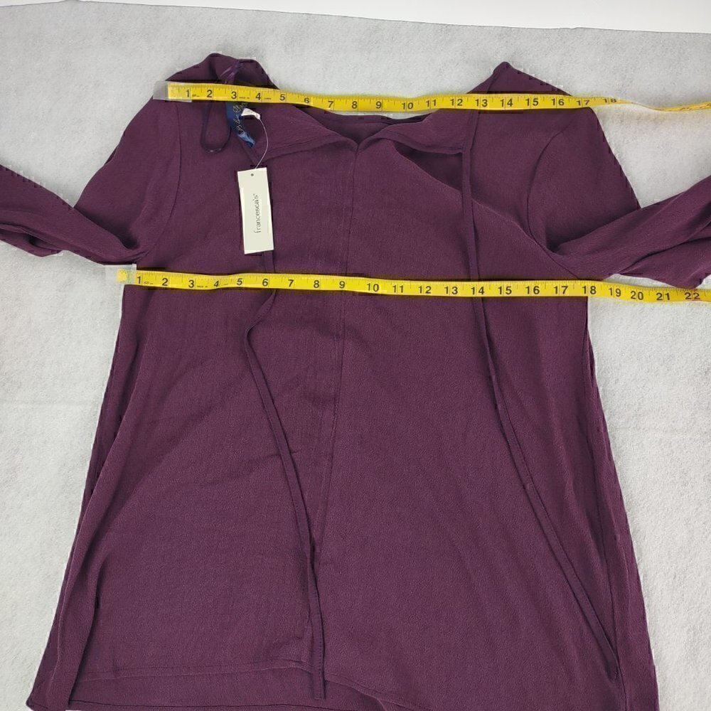 Blue Rain Womens Purple Bell Sleeve Blouse (NWT) Size Medium - Picture 6 of 13